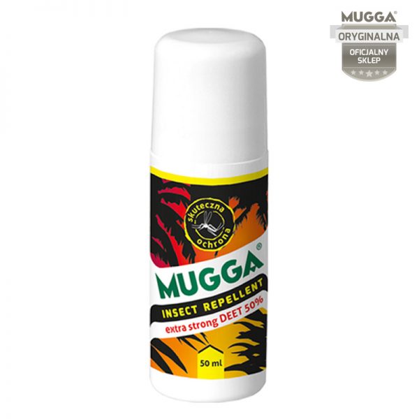 Mugga mleczko STRONG Roll-on 50% DEET na komary i kleszcze